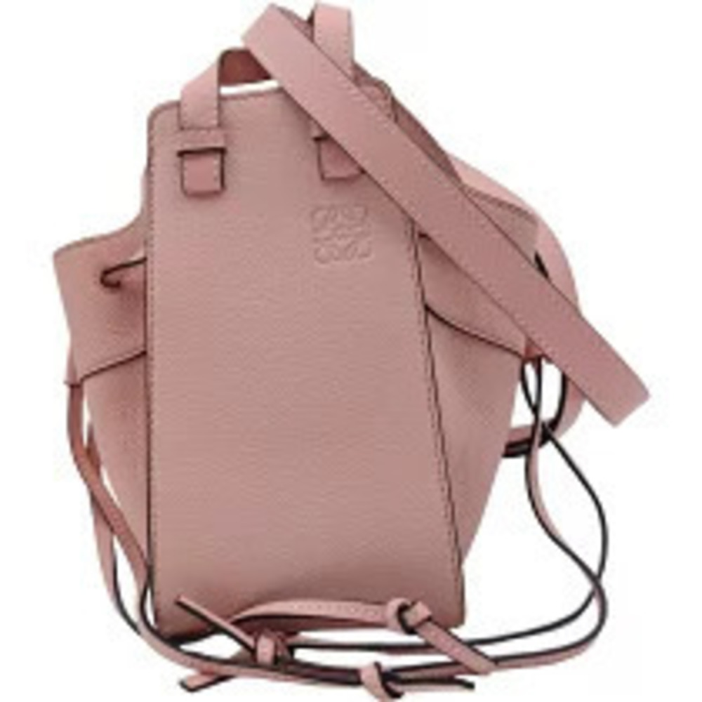 Loewe Hammock Drawstring Pink Calfskin Shoulder Bag